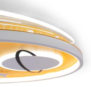 Brilagi -LED Plafoniera per bambini STARSHIP LED/64W/230V 3000/4500/6000K gialla