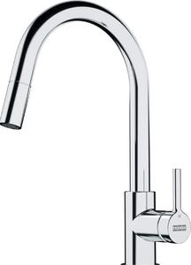 Franke Lina - Miscelatore per lavello FS 3229.031, con doccetta estraibile, cromo 115.0693.229