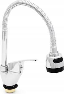 AQUI BASIC SIX Rubinetto da cucina cromato flessibile