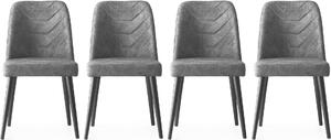 Skye Decor, Dallas- Dallas NMB, antracite, sedie da ufficio, 90x50x49 cm, struttura: 100% legno