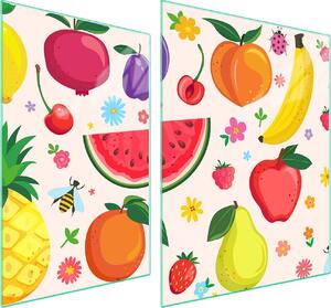 Piatto Protettivo In Vetro Per Cuore 70X52 Frutta