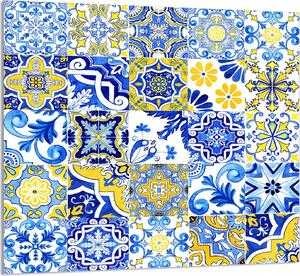 PIATTO IN VETRO PER CUCINA 65x60 Mosaico
