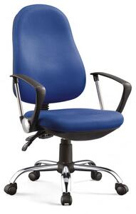 Sedia da ufficio Casa Dolce BOBI, 60x60x100-110 cm, tessuto, regolabile in altezza, blu