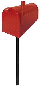 Palo di ferro nero h77 cm per cassetta della posta stile americano Alubox