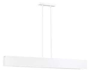 Lampadario Moderno 4 Luci Gentor In Acciaio Bianco