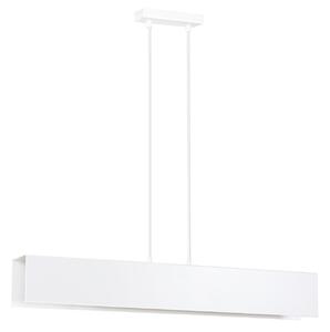 Lampadario Moderno 3 Luci Gentor In Acciaio Bianco