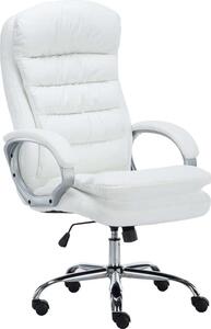 Sedia da ufficio XXL - Sedia da ufficio confortevole, design ergonomico e apprendimento artificiale di alta qualità. Colore: bianco