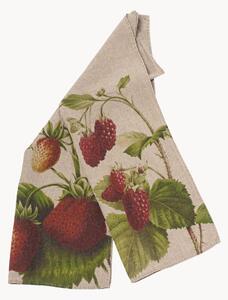 Set di 2 strofinacci in lino Strawberry & Raspberry