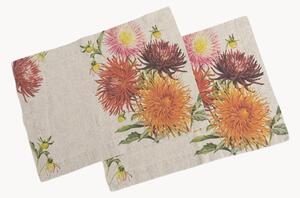 Set di 2 tovagliette americane in lino Country Flowers