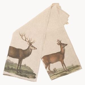 Set di 2 strofinacci in lino Deer & Roe Deer