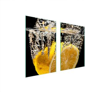 Piatto Di Protezione In Vetro Per Cucina 65X52 Citron