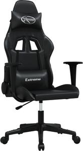 VidaXL Sedia da gioco in ecopelle nera