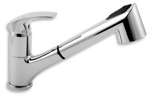 Novaservis Metalia 57 - Miscelatore per lavello con doccia estraibile con interruttore, cromo 57081,0