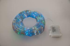 Luci natalizie tubo 390 microled a batteria 8 giochi luce per uso esterno 20 metri - Multicolore