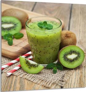PIATTO IN VETRO PER CUCINA 60x65 Kiwi