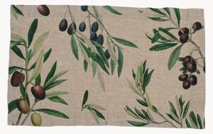 Set di 2 tovagliette in lino Olives