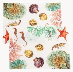 Set di 2 tovagliette in lino Ocean Animals