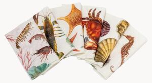Set di 6 tovaglioli in lino Ocean Animals