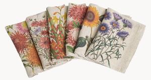 Set di 6 tovaglioli in lino Country Flowers