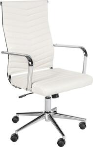 Sedia ergonomica per ufficio - Sedia da ufficio - Elevato comfort di seduta, regolabile in continuo | Colore: Bianco