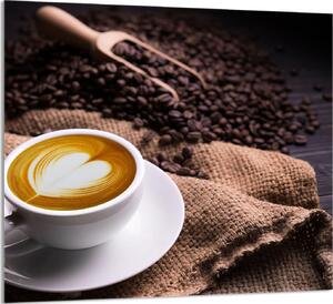 PIATTO IN VETRO PER CUCINA 65x60 Caffè