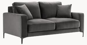 Divano 2 posti effetto velluto Venus, larg. 158 cm