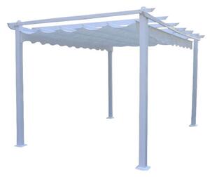 Pergola da Giardino 3x4 m in Alluminio Bianco