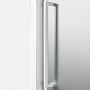 Porta doccia battente Record 71 cm, H 195 cm in vetro, spessore 6 mm trasparente bianco