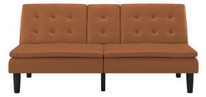 Divano letto in similpelle marrone cognac 191 cm Maine - Støraa