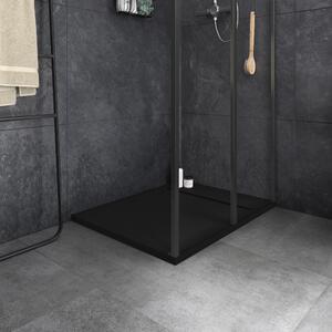 Piatto doccia ultrasottile SENSEA resina sintetica e polvere di marmo Neo 70 x 100 cm nero