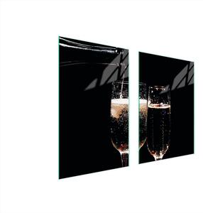 Piatto Di Protezione In Vetro Per Cucina 65X52 Vino