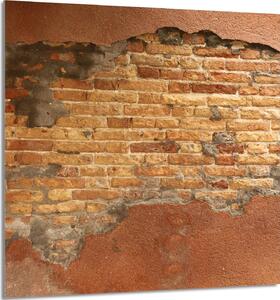 PIATTO IN VETRO PER CUCINA 60x65 Mattone