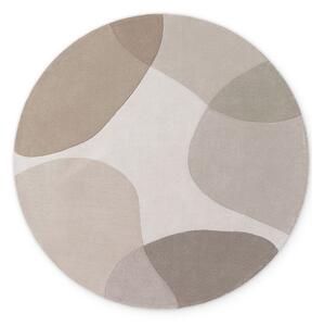 Tappeto rotondo beige in lana tessuto a mano ø 160 cm Hackney Clarissa – Ted Baker