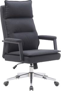 Sedia da ufficio Casa Dolce WILFRED, nera, 69x71x109-117 cm, girevole e regolabile in altezza, Pelle finta