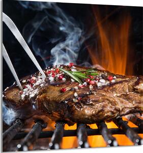 PIATTO IN VETRO PER CUCINA 60x65 Grill