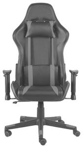 VidaXL Sedia da gioco girevole in PVC grigio