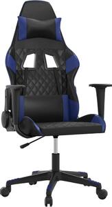 Sedia da Gaming Nera e Blu in Pelle finta