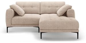 Divano angolare marrone chiaro (con penisola a destra/con chaise lounge) Bemy – Micadoni