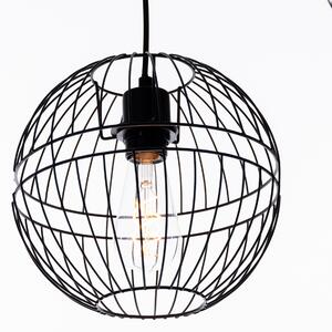3x Moderne hanglamp zwart 25cm E27 - Sphaera