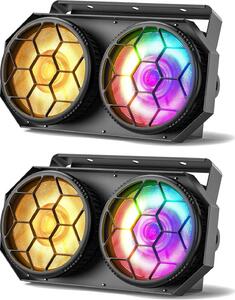 Faretto da palcoscenico, LED COB a due colori, controllo DMX, 2 unità, spina UE