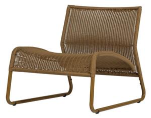 Poltrona da esterno giallo ocra in rattan artificiale West – WOOOD