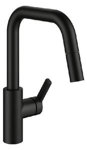 KWC Luna E7, miscelatore per lavabo, nero opaco, alta pressione