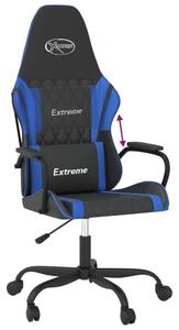 VidaXL Sedia da gioco in ecopelle nera e blu