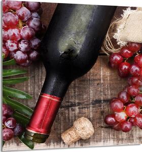 PIATTO IN VETRO PER CUCINA 60x65 Vino