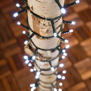 Catena luminosa luci per decorazioni natalizie 100 led - Bianco caldo
