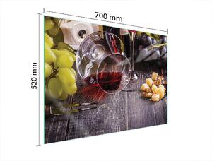 Piatto Di Protezione In Vetro Per Il Cuore 70X52 Vino