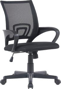 Sedia ergonomica da ufficio Geniús - sedia da ufficio - polvere di rete traspirante, altezza della seduta regolabile. Colore: nero