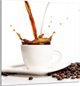 PIATTO IN VETRO PER CUCINA 60x65 Caffè