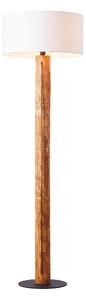 Lampada da terra Jimena bianco/ legno, in legno, con paralume in tessuto, H 164 cm, BRILLIANT