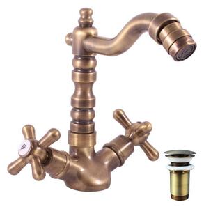 Slezák-RAV Rubinetto per bidet Slezák RAV Morava Retro MK121/9SM Colore: ottone vecchio, Dimensione: 1/2''